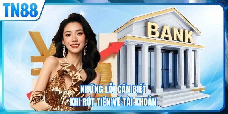 Những lỗi cần biết khi rút tiền về tài khoản